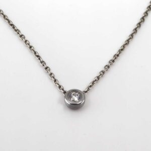 Edelstahlcollier mit Brillant