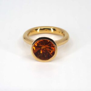750er Gelbgoldring mit Citrin